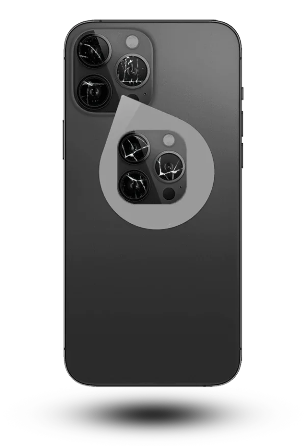 servicio de cambiar el cristal de la cámara trasera del iphone 13 pro