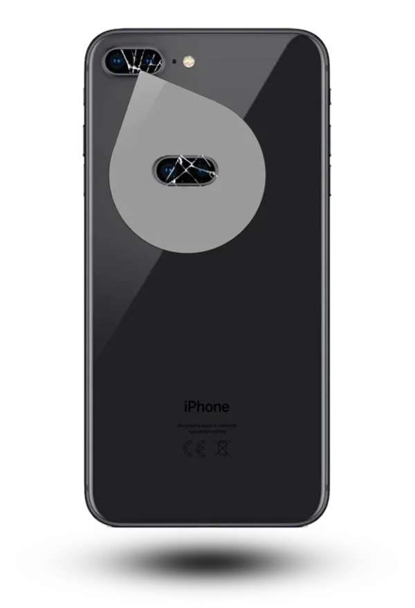 servicio de cambiar el cristal de la cámara trasera del iphone 7 plus