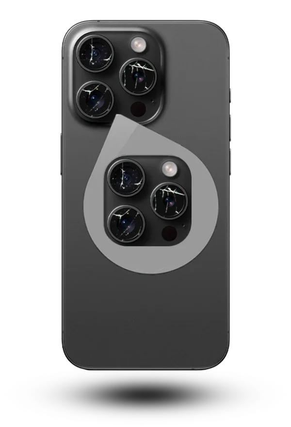 servicio de cambiar el cristal de la cámara trasera del iphone 15